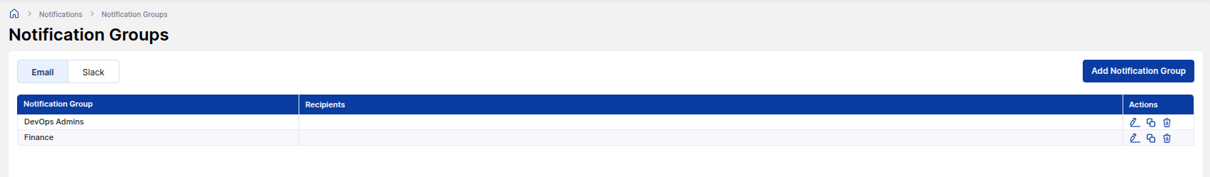 Notifications overview