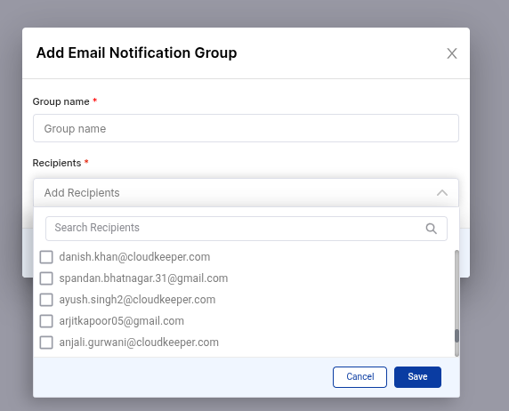 Notification settings