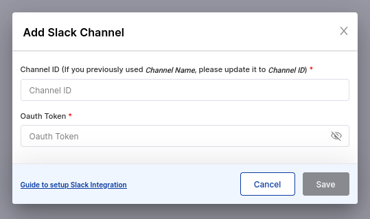 Notification settings